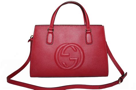 gucci red leather tote vintage|Gucci extra large tote bag.